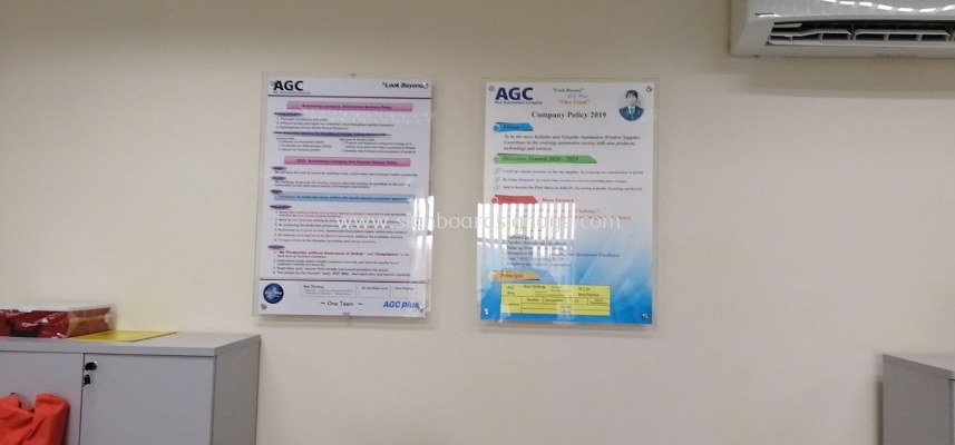 AGC Poster arcylic at kl