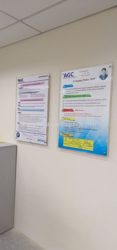 AGC Poster arcylic at kl