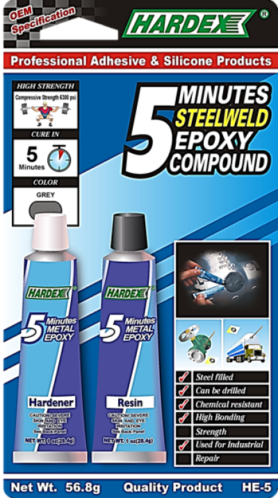 5 MINUTES METALWELD EPOXY COMPOUND HE 5