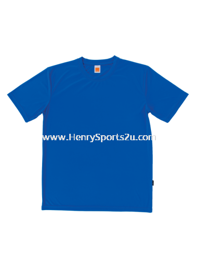 QD5608 Royal Oren Sport Quick Dry Round Neck Short Sleeve Plai Tee