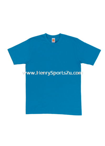 CT6028 Sea Blue Oren Sport Cotton Round Neck Short Sleeve Plain Tee