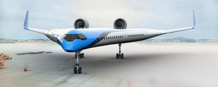KLM Airlines Partners With University on Fuel-Efficient V-Shaped Passenger Plane Design