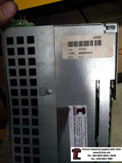 803942G01F REV 2.3 KONE LIFT Controller REPAIR Singapore Thailand Indonesia MALAYSIA