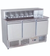 Three Door Open Top Marble Saladette COUNTER CHILLER / FREEZER