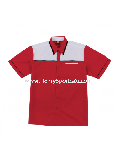 F13805 Red Oren Sport F1 Uniform Short Sleeve