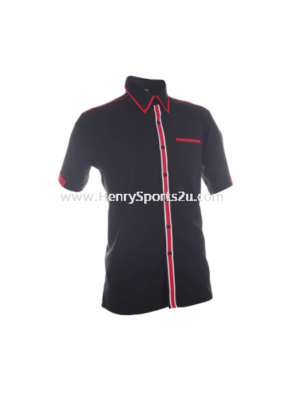 F13202 Black Oren Sport F1 Uniform Short Sleeve