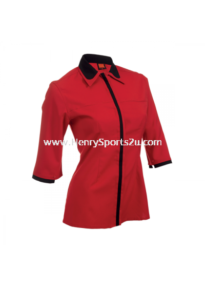 F12305 Red Oren Sport F1 Uniform Long Sleeve