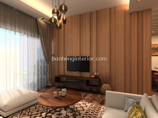 Living Area & TV Cabinet Design