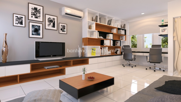 Living Area & TV Cabinet Design