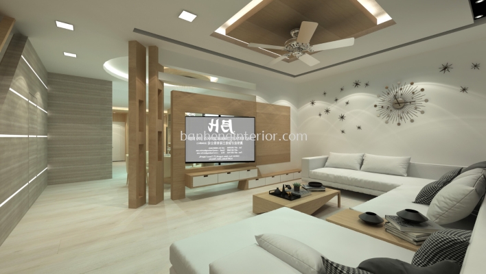 Living Area & TV Cabinet Design