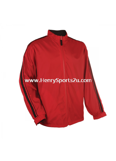 WR0405 Red Oren Sport Reversible Windbreaker