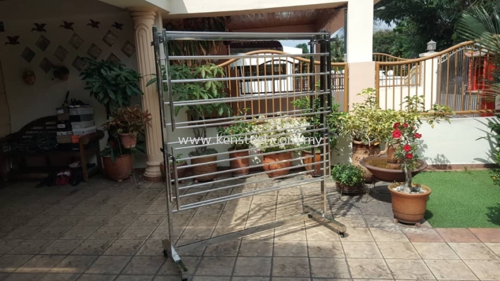 304 stainless steel clothes drying rack _002