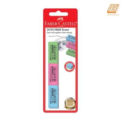 Faber-Castell - Dust Free Eraser Cello Wrap 3 pcs- (187154) 