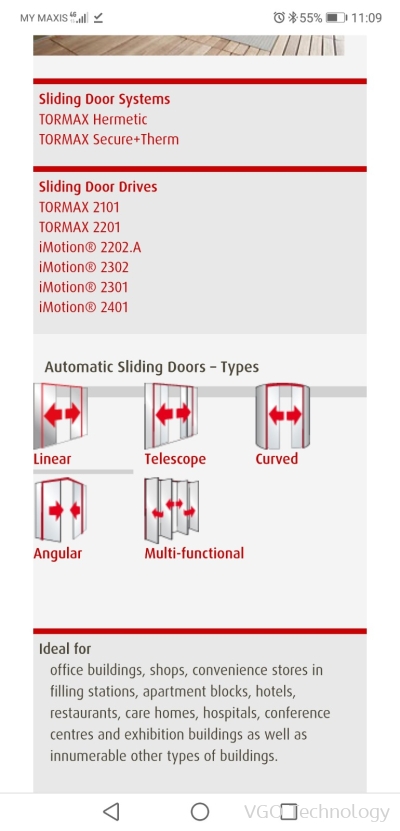 TORMAX 2201 SLIDING DOOR