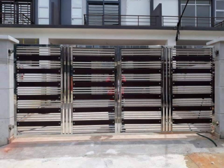 To supply & installation Stainless steel gate door 