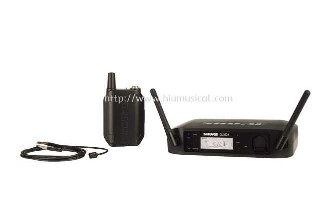 Shure GLXD14/93 Digital Presenter Wireless System with WL93 Lavalier Microphone, Z2