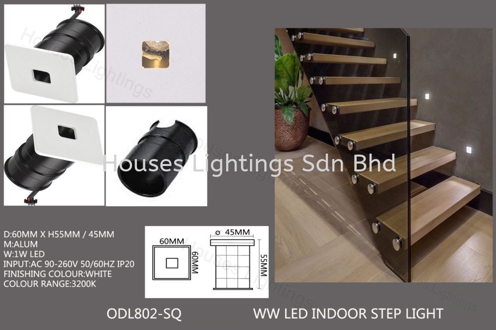 802 Sq Ww Led Indoor Step Light Led Step Light Selangor