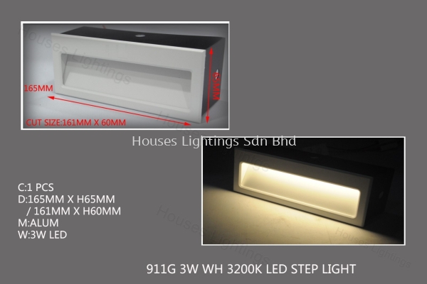 911G 3W WH 3200K LED STEP LIGHT