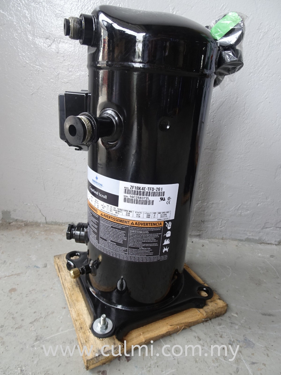 ZF Copeland Scroll™ Compressor Range for Low Temperature Refrigeration using R404A, R407F, R407A and