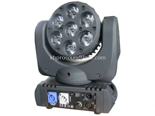 LED 7 pcs12W 4color wash moving head light