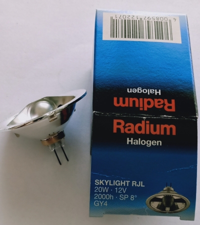 Radium 12V 20W GY4 8 Halogen Lamp