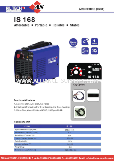  RIL TECH ARC SERIES (IGBT) IS 168