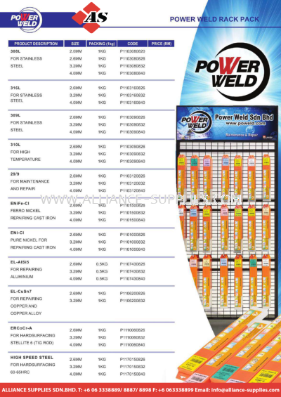 POWER WELD RACK PACK