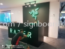 Razer 3D channel led box up lettering and logo signboard signage design at shah alam I-city  3D CHANNEL LED SIGNAGE