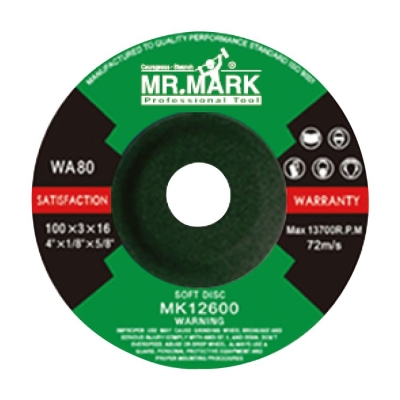 MK-WEL-12600-04WA FLEXIBLE SOFT DISC GRINDING WHEEL (WA 80)