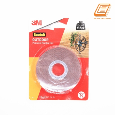 3M - Outdoor Permanent Mounting Tape - (21mm x 4m)