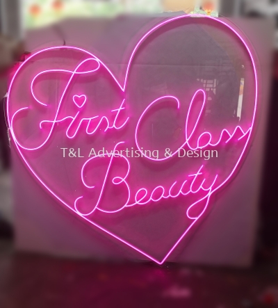 First Class Beauty LED Neon Light (Magenta Pink)