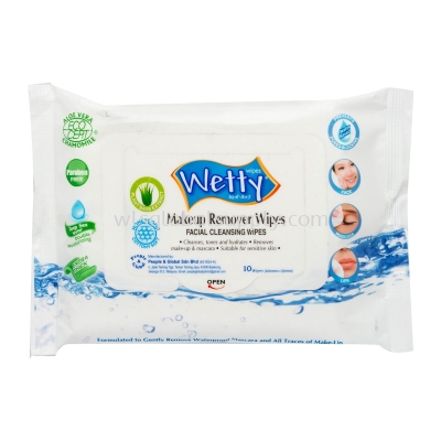 Wetty Makeup Remover Wipes 10 PCS