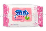 Wetty Rose Wet Wipes 80 PCS Wetty 80's Wetty