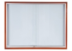 Sliding Glass Cabinet  Wooden Frame White Board / Display Board