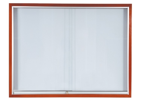 Sliding Glass Cabinet  Wooden Frame