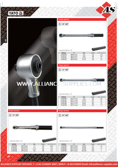 7.05 YATO Torque Wrench