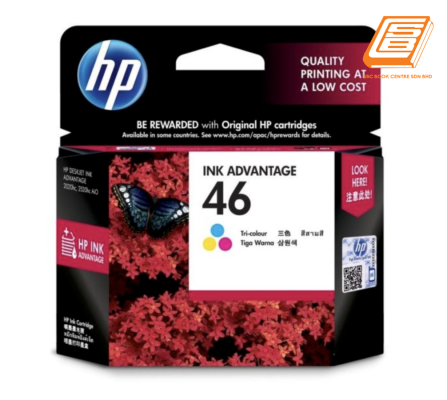 HP - 46 Tri-Colour Ink Cartridge (Original) 