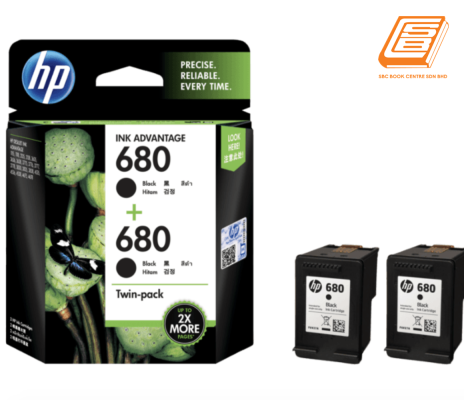 HP - Twin-Pack 680 Black Ink Cartridge (Original) 