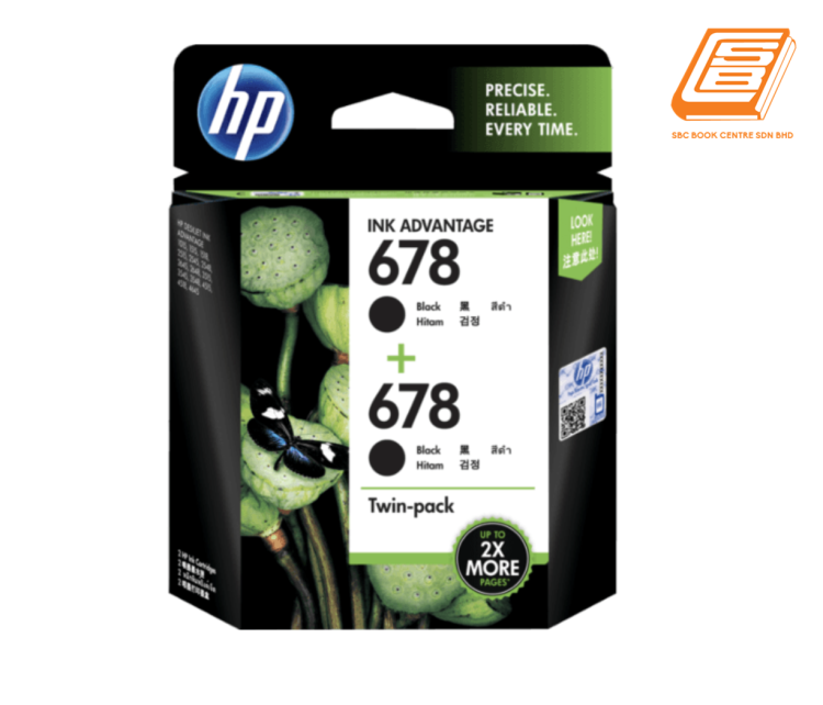 HP - Twin-Pack 678 Black Ink Cartridge (Original) 