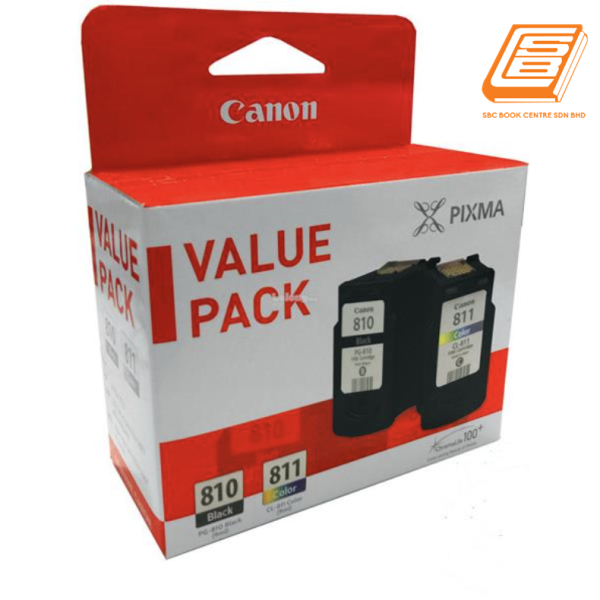 Canon - Value Pack PG-810 Black + CL-811 Colour Ink Cartridge (Original) 