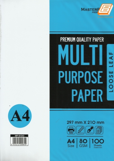 Masterprint - Multi Purpose Paper 80gsm x 100s - (MP-8100)