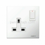 CE813SB 13A 1G Flush Switch Socket 