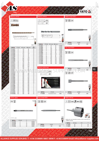 YATO Masonry Drill Bit