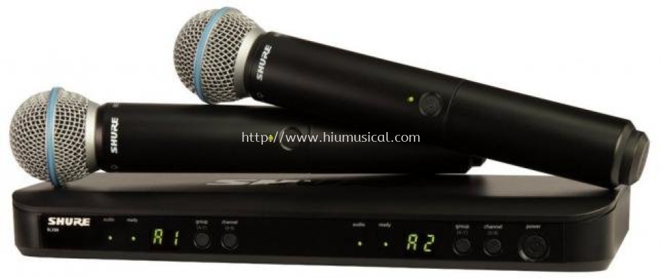 Shure BLX288/PG58 Dual Channel Handheld Wireless System