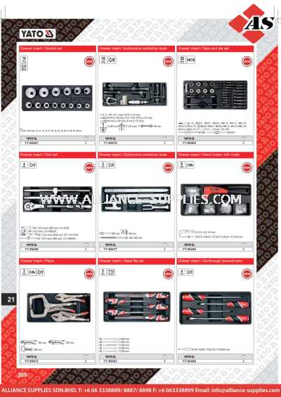 YATO Drawer Insert 