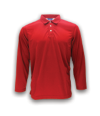 ATTOP COLLAR LONG SLEEVE ALS600A RED Polo Tee Plain Tee