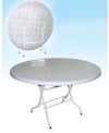 4ft Round Foldable Plastic Table Plastic Table Table