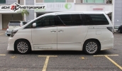 Toyota vellfire chrome roof moulding trim+door panel chrome moulding trim Vellfire 2013 Facelift Toyota