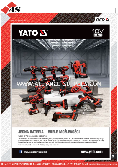  YATO Cordless Drill / Driver / Cordless Impact Drill / Driver