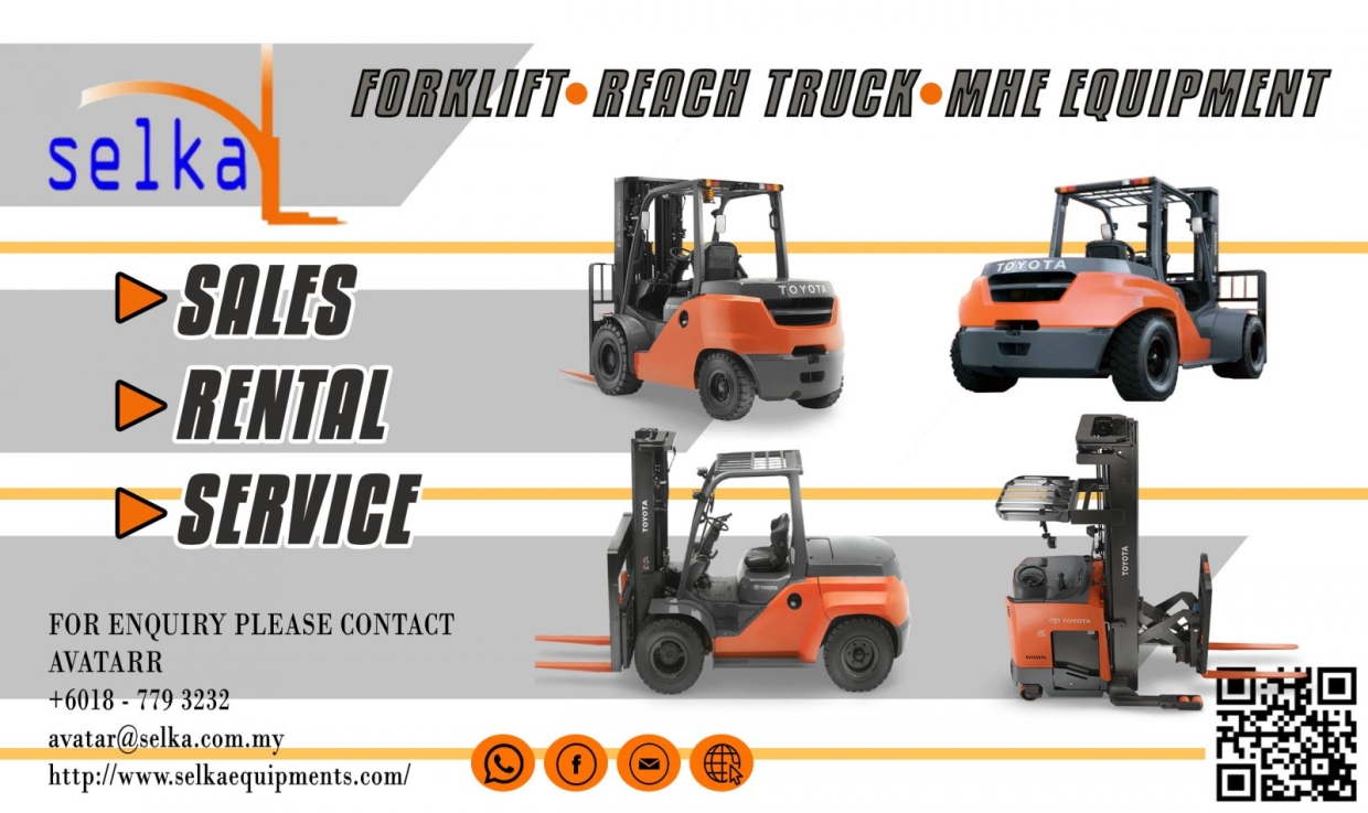 FORKLIFT RENTAL Johor, Melaka , Nilai , Sendayan , Seremban , Selangor